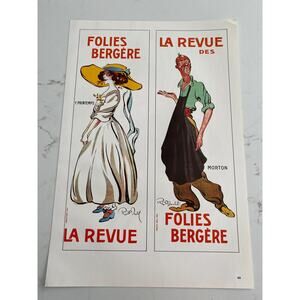 Folies Bergère, La Revue, Y Printemps, Morton, Spinelly, Music Hall Posters,